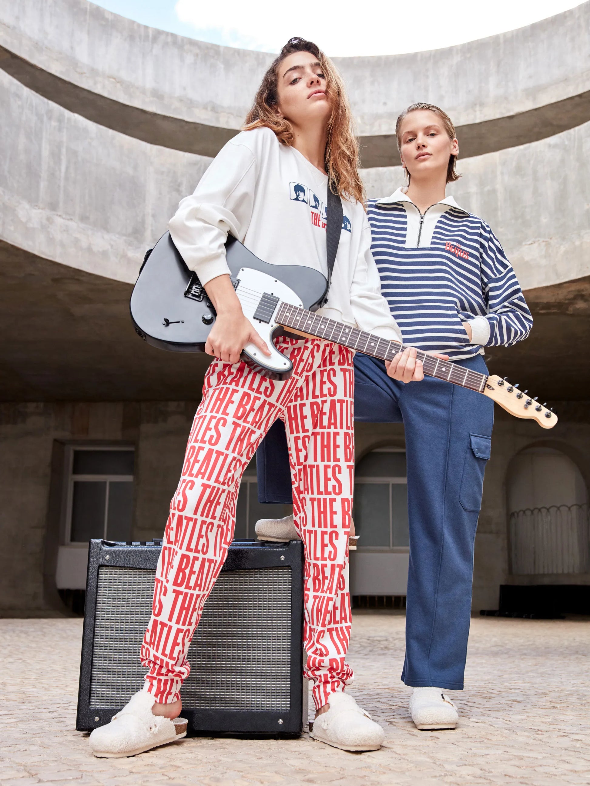 Pigiama donna Gisela caldo cotone The Beatles 20363