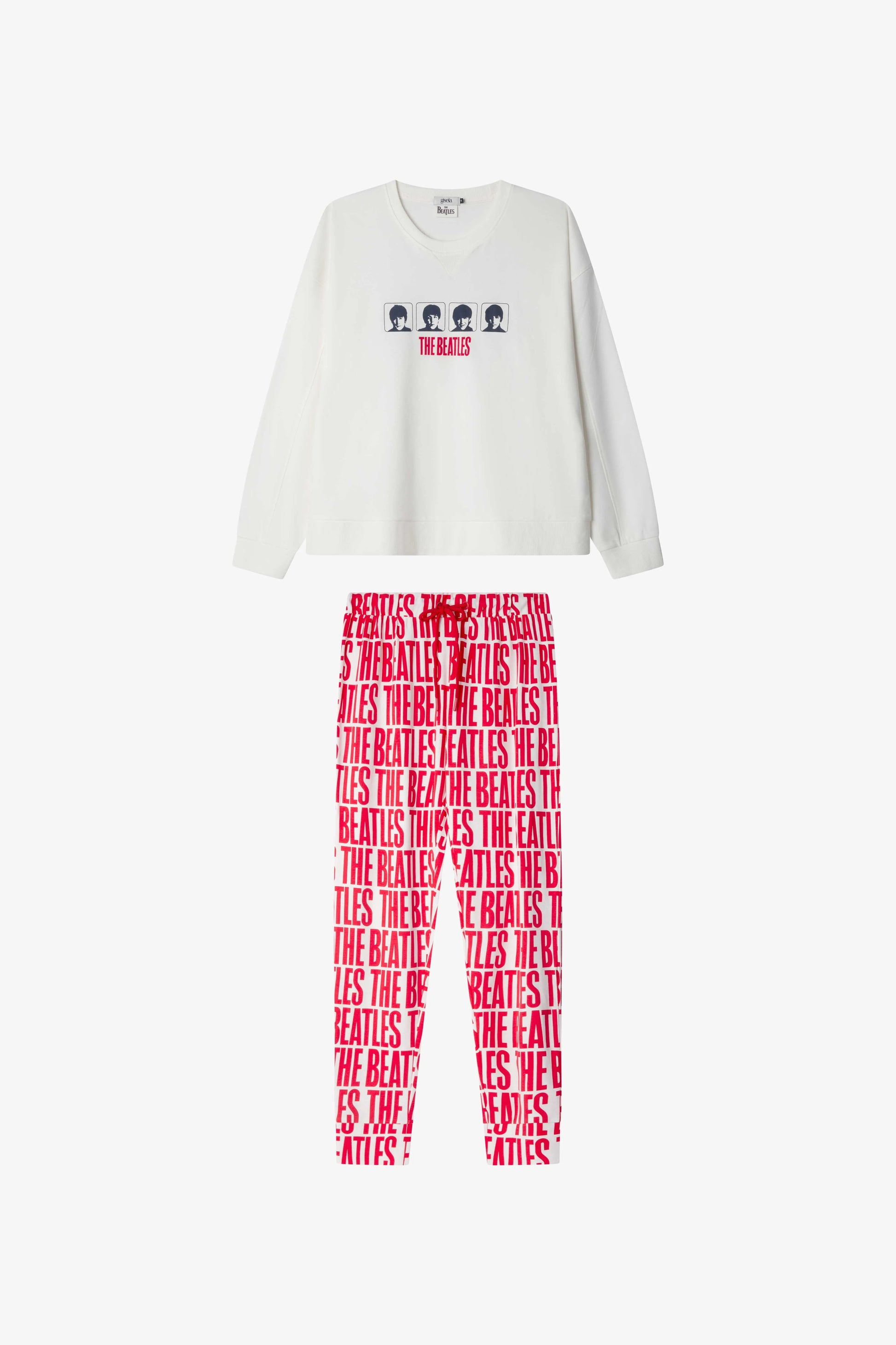 Pigiama donna Gisela caldo cotone The Beatles 20363
