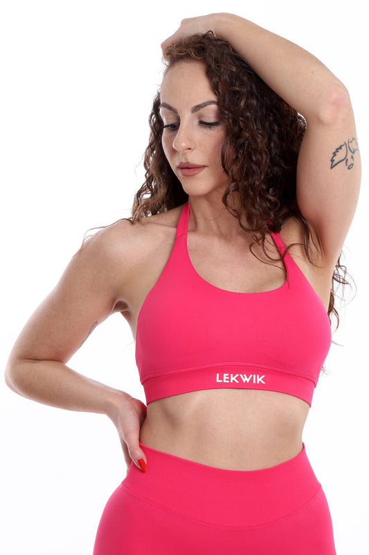 Top sportivo rosa modello IMMO