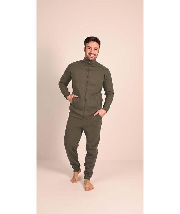 Tuta uomo invernale aperta con zip felpata Gary 8002 - Caos Intimo Donna - Uomo - Bambini - Casa - Gary