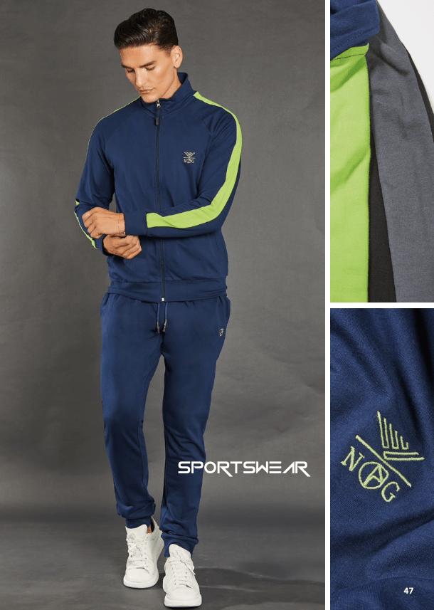 Tuta uomo zip garzata Nazareno Gabrielli SU3054 - Caos Intimo Donna - Uomo - Bambini - Casa - Nazareno Gabrielli