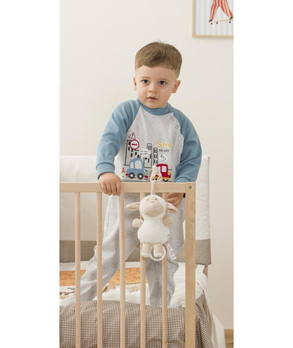 Pigiama tutone invernale neonato bambino Gary interlock 1146