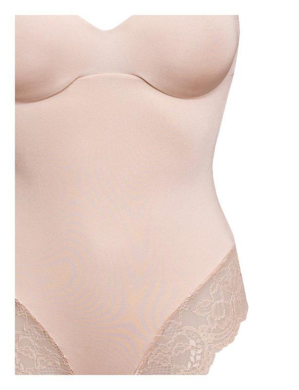 Body donna contenitivo modellante Sièlei in microfibra stretch con pizzo floreale 1978
