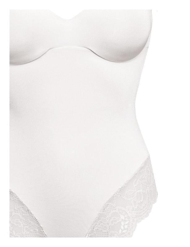 Body donna contenitivo modellante Sièlei in microfibra stretch con pizzo floreale 1978