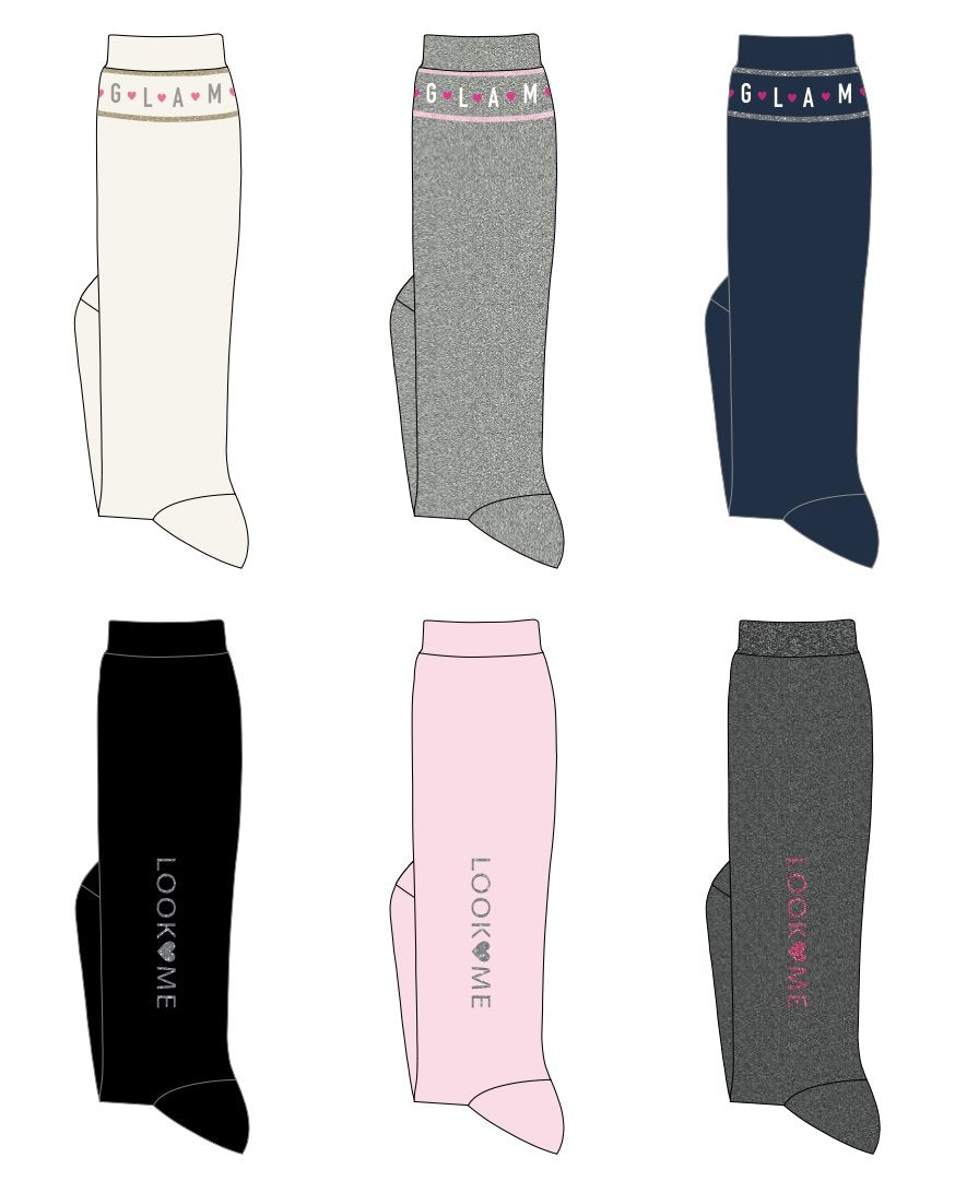 Calze lunghe bambina in caldo cotone Pezzini GGB-PAI221401