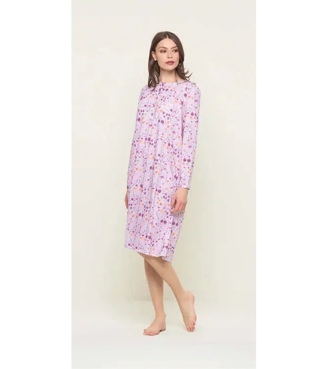 Camicia da notte calibrato donna Jersey serafino carrè Gary puro cotone U50003CONF