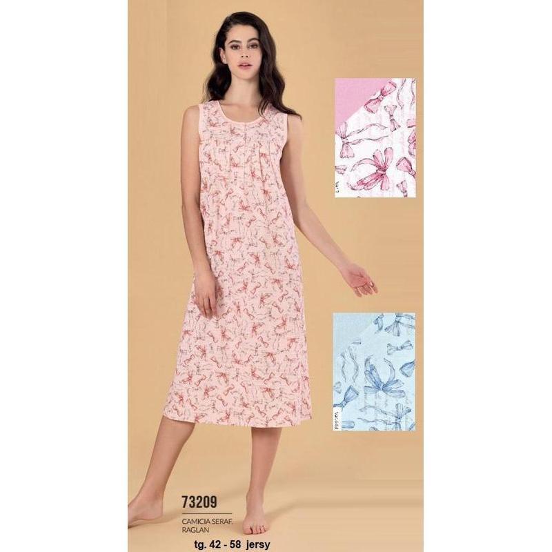 Camicia da notte donna Linclalor spalla larga raglan 73209