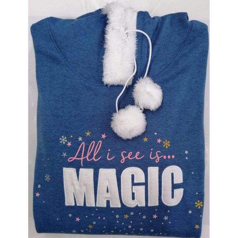 Camicia da notte maxi maglia felpa donna cotone Venere Double Canotta 9620