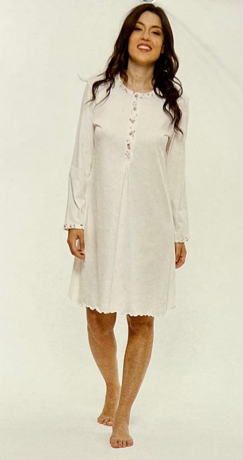 Camicia donna serafino Jersey Gary puro cotone R50032