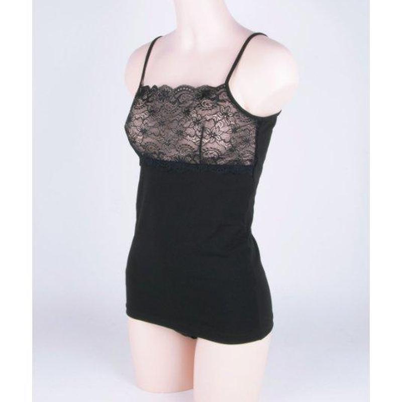 Canotta donna RossoPorpora in pizzo DR670