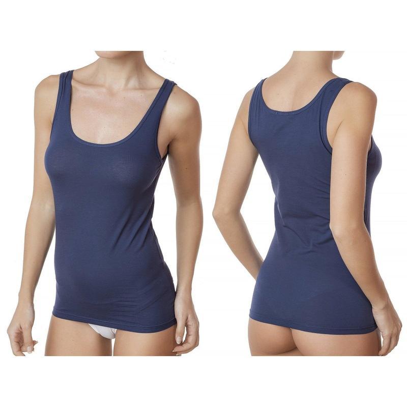 Canotta donna spalla larga Jadea modello Green Cotton 2003