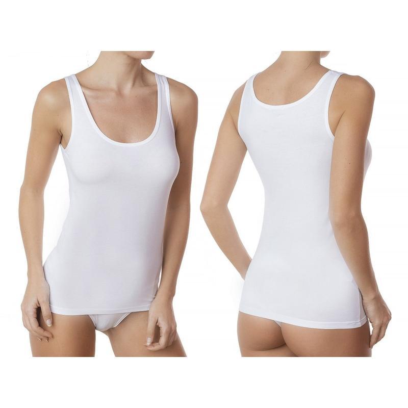 Canotta donna spalla larga Jadea modello Green Cotton 2003