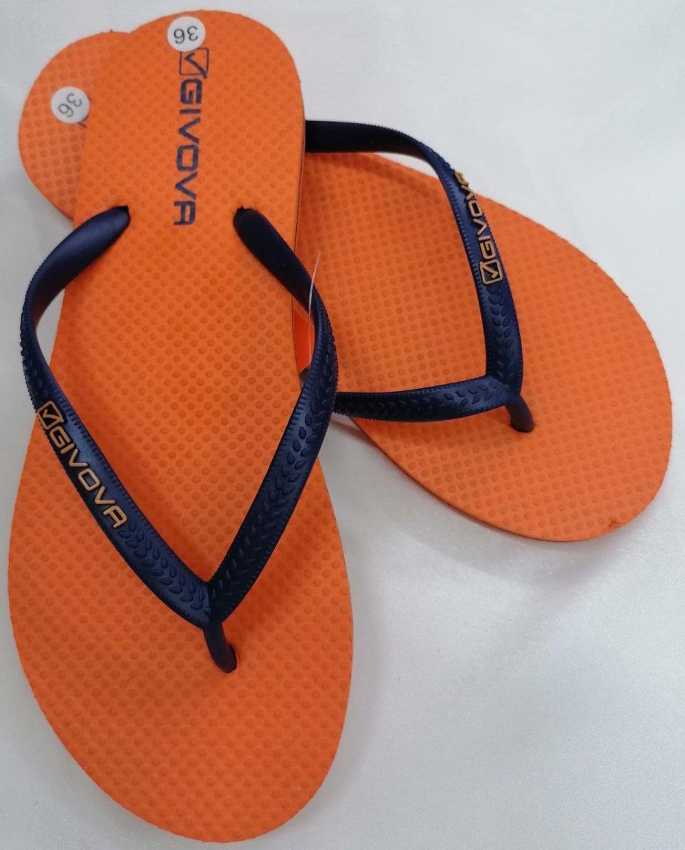 Ciabatta donna infradito arancio Givova gomma CGD501