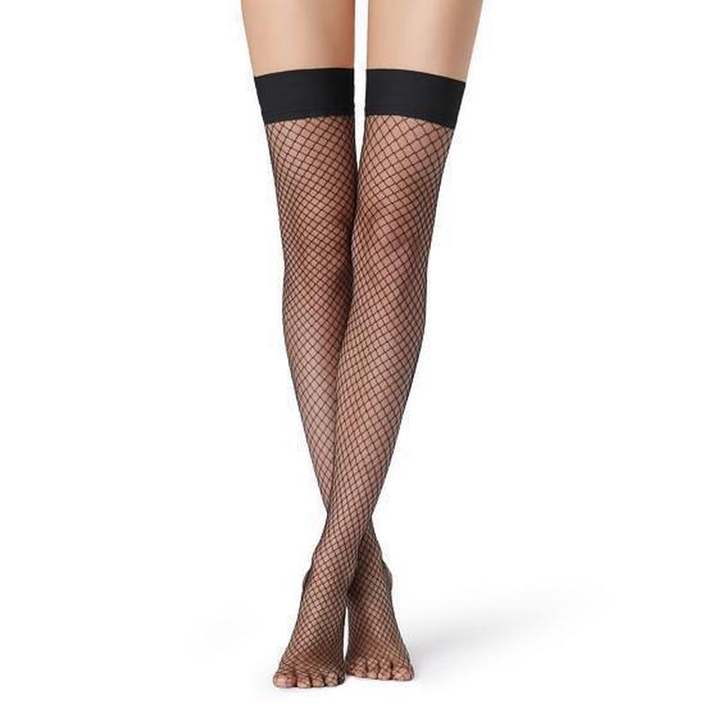 Collant donna Meri By Mura modello autoreggente in microrete