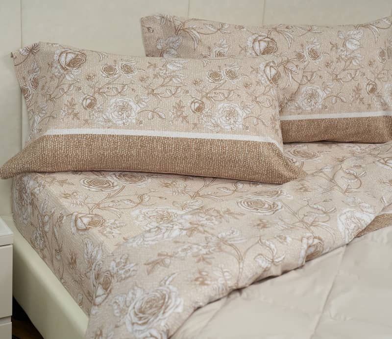 Completo lenzuola e federe di flanella Biancaluna Matrimoniale Tramonti Artemis