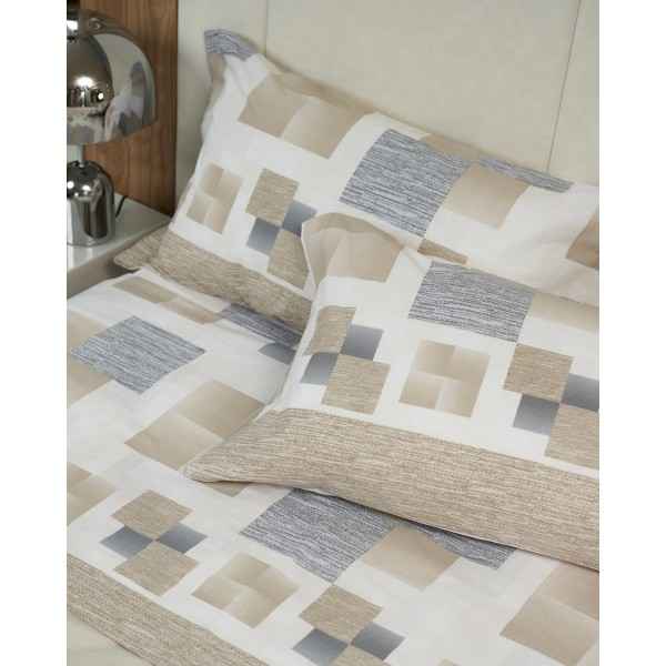 Completo lenzuola e federe di flanella Biancaluna Matrimoniale Tramonti Ludo