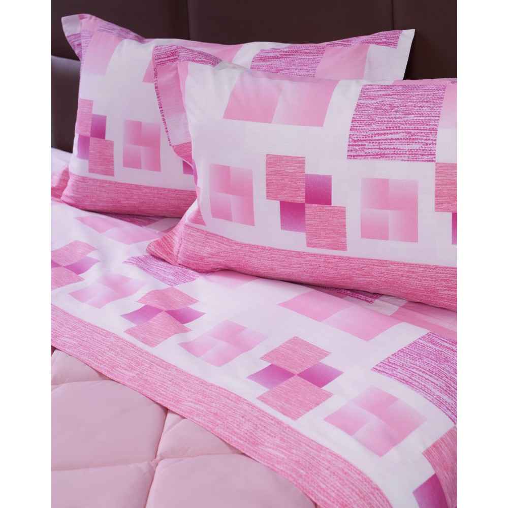 Completo lenzuola e federe di flanella Biancaluna Matrimoniale Tramonti Ludo