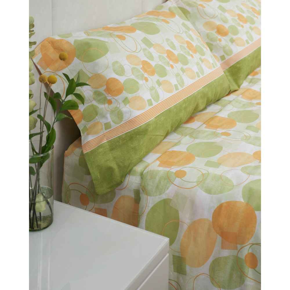 Completo lenzuola e federe di flanella Biancaluna Matrimoniale Tramonti Odo