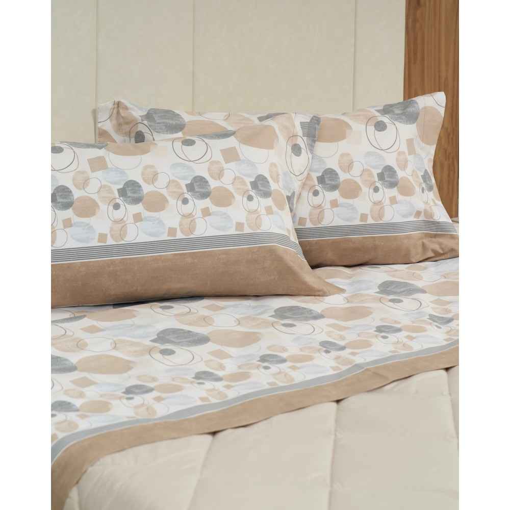 Completo lenzuola e federe di flanella Biancaluna Matrimoniale Tramonti Odo