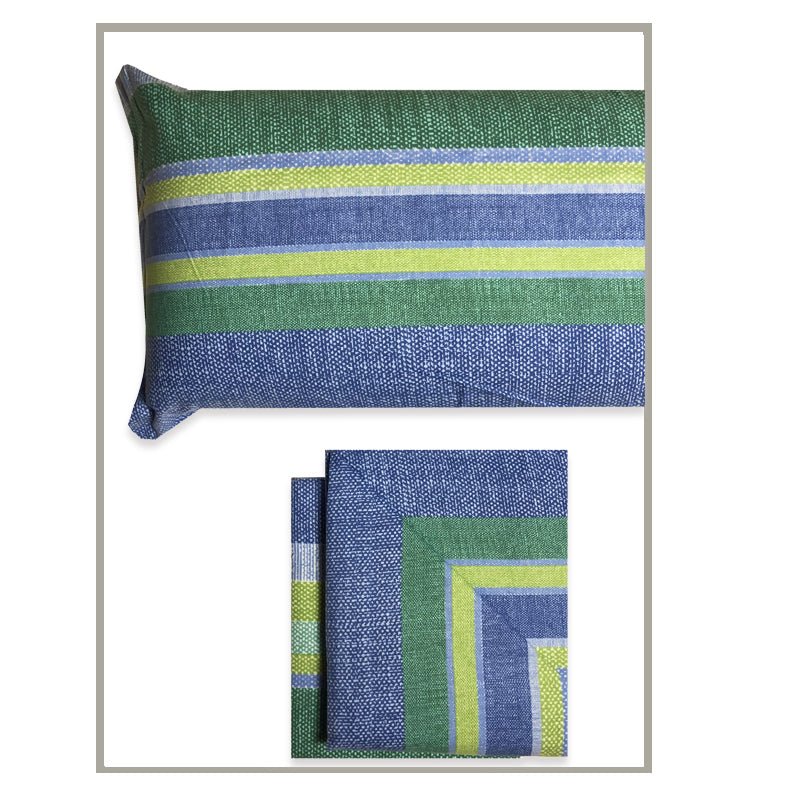 Completo lenzuola e federe di flanella Biancaluna Singolo Tramonti Idris