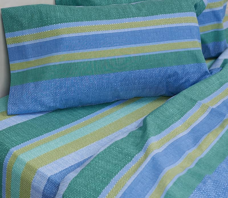 Completo lenzuola e federe di flanella Biancaluna Singolo Tramonti Idris