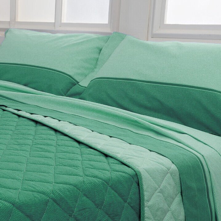 Completo lenzuola e federe di flanella Biancaluna un posto e mezzo Tramonti Dern