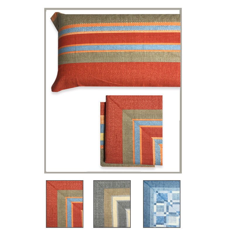 Completo lenzuola e federe di flanella Biancaluna un posto e mezzo Tramonti Idris