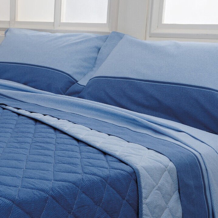 Completo lenzuola e federe di flanellaBiancaluna Singolo Tramonti Dern