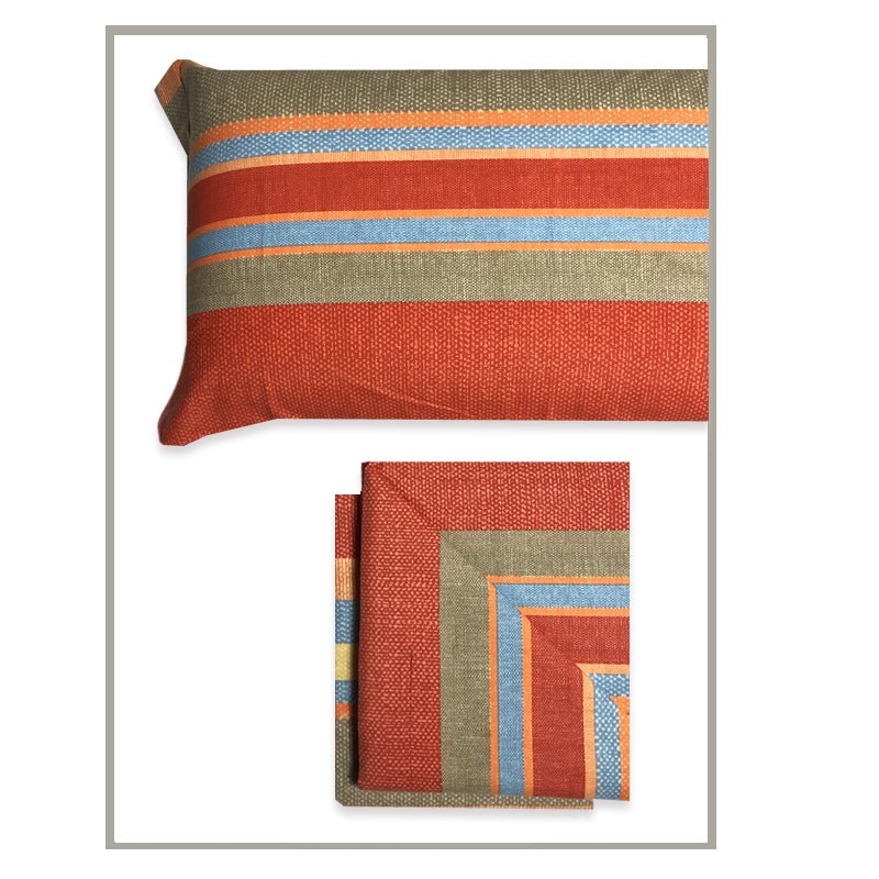 Completo lenzuola e federedi flanella Biancaluna Matrimoniale Tramonti Idris