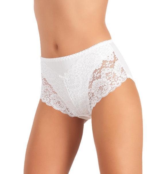 Confezione da 2 slip donna modello pancerina a vita alta Jadea in pizzo 792