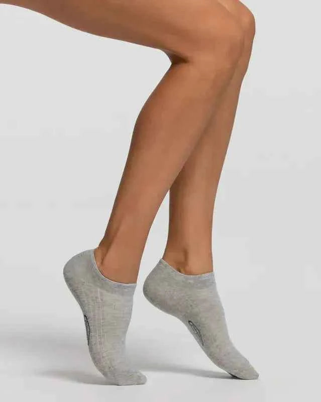 Confezione da 3 paia di calze corte calzini unisex uomo donna Pompea modello fantasmino