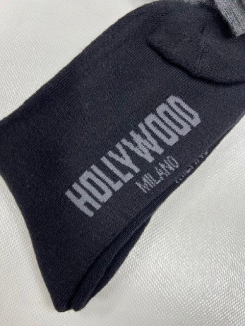 Confezione da 3 paia di calze corte fitness unisex uomo donna Hollywood Milano HLM004