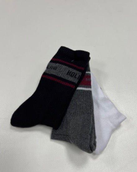 Confezione da 3 paia di calze corte fitness unisex uomo donna Hollywood Milano HLM014