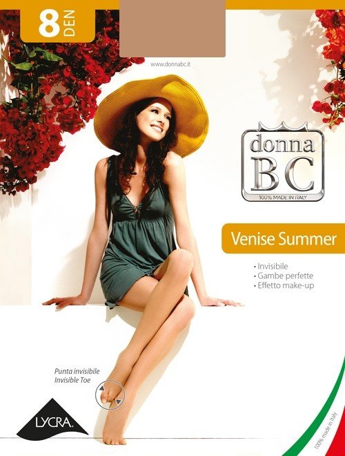 Confezione da 3 paia di collant Donna BC modello Venise Summer 8 denari