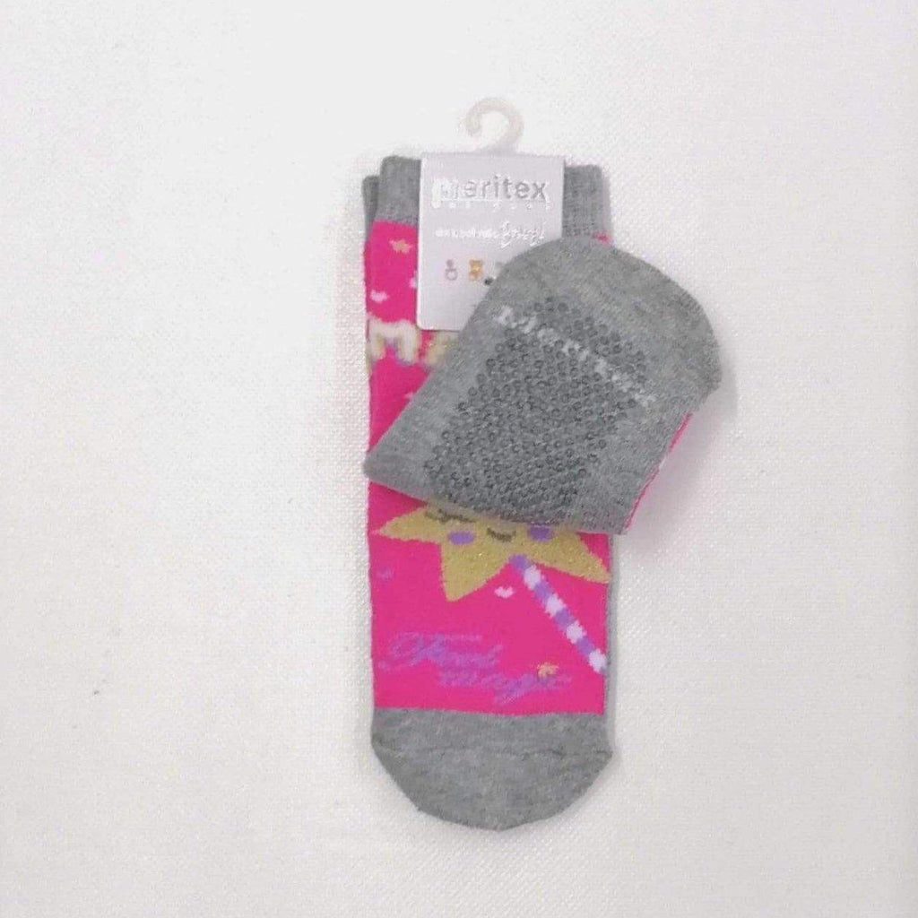 Confezione da 6 paia di calze antiscivolo baby in caldo cotone Meritex 4446