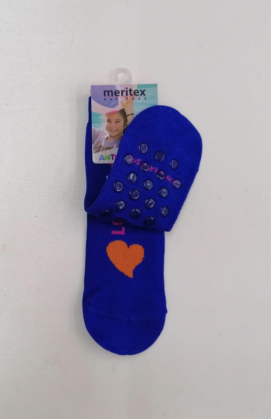 Confezione da 6 paia di calze antiscivolo bambina Meritex cotone 8003