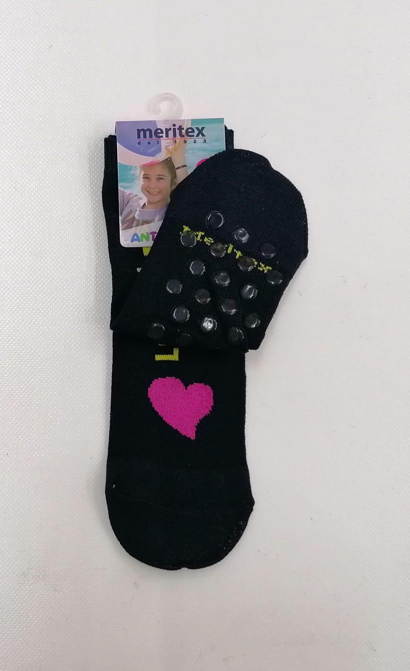 Confezione da 6 paia di calze antiscivolo bambina Meritex cotone 8003