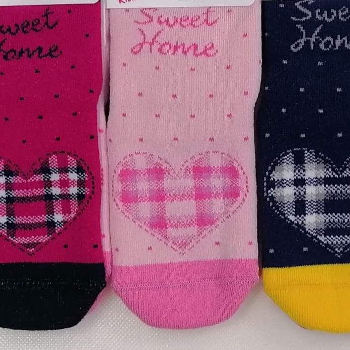 Confezione da 6 paia di calze antiscivolo bambina Pezzini Kid's in caldo cotone GBS-PAI211800