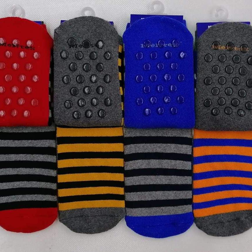 Confezione da 6 paia di calze antiscivolo bambino Meritex in caldo cotone 4353 Scary