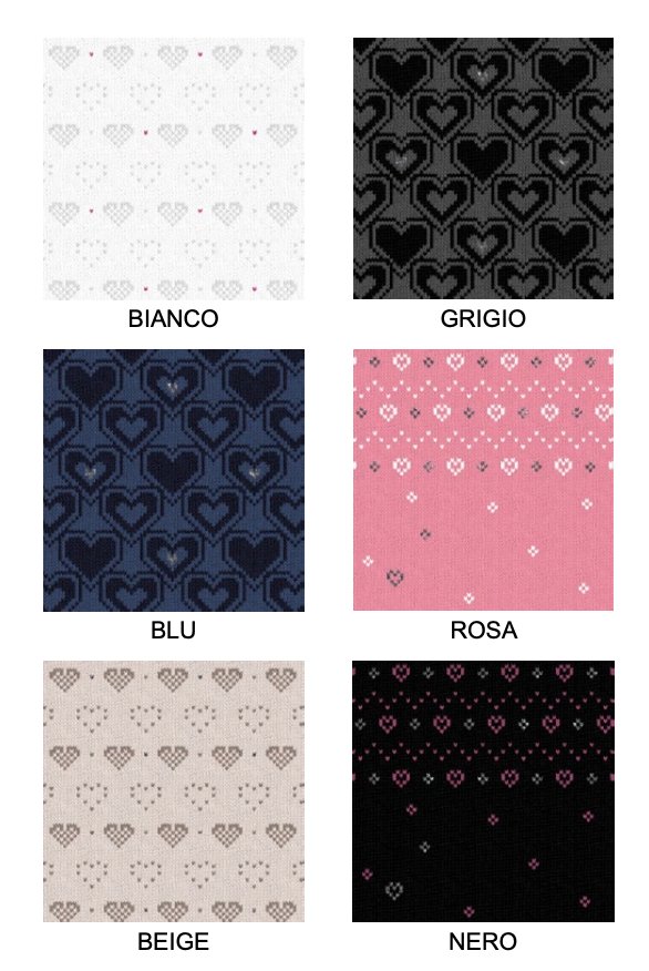 Confezione da 6 paia di calze bambina corte Meritex caldo cotone 4529 Clara