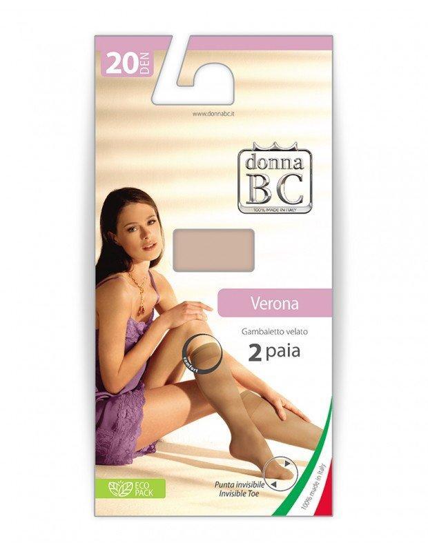 Confezione da 6 paia di calze donna modello gambaletto Donna BC Verona 20