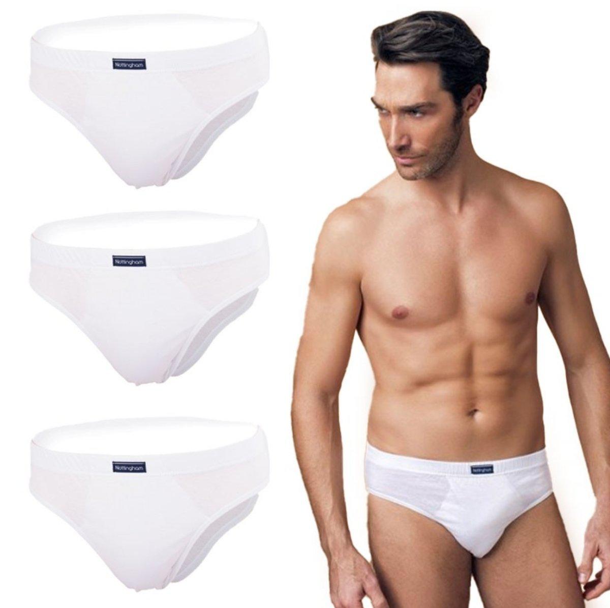 Confezione da 6 slip uomo Nottingham 100% Cotone 8000