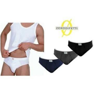 Confezione da 6 slip uomo Zerodifetti 100% Cotone 901