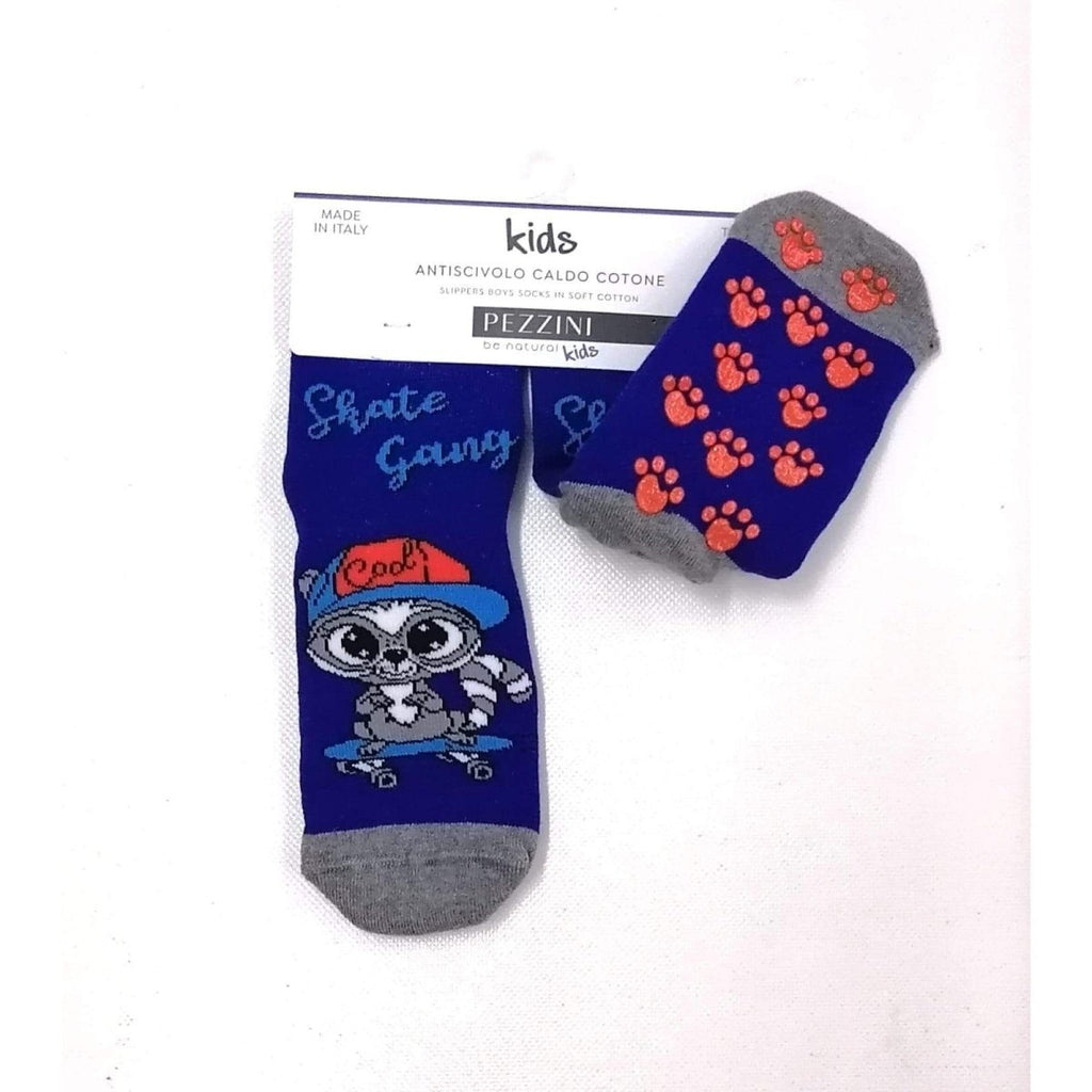 Confezioni da 6 paia di calze antiscivolo bambino Pezzini Kid's in caldo cotone BBS-PAI211701