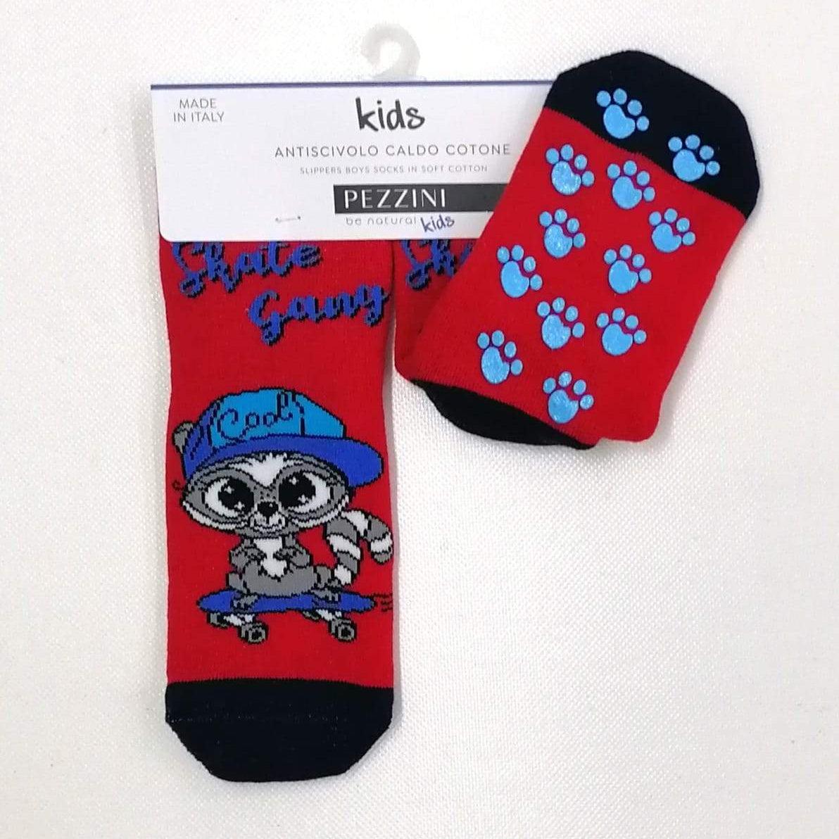 Confezioni da 6 paia di calze antiscivolo bambino Pezzini Kid's in caldo cotone BBS-PAI211701