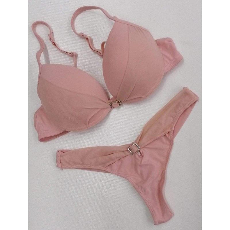 Coordinato donna Altaluna push-up con perizoma 6013