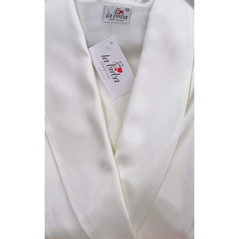 Coordinato parure donna raso sottoveste più vestaglia La birba Pamela