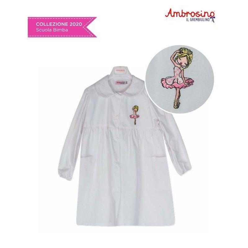 Grembiule scuola elementare bambina Ambrosino Made in Italy Ballerina L107