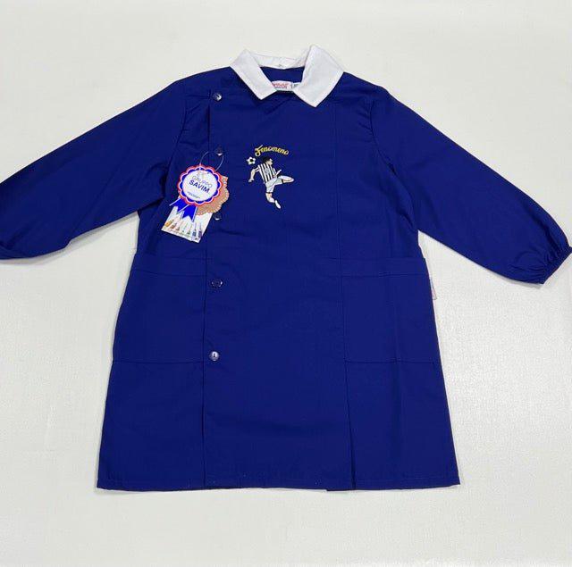 Grembiule scuola elementare bambino Ambrosino Made in Italy ricamo Calcio Fenomeno O206