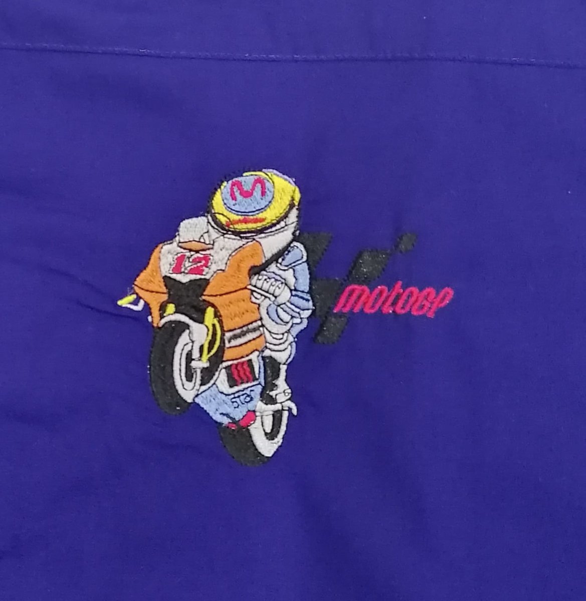 Grembiule scuola elementare bambino Ambrosino Made in Italy ricamo Moto GP N202